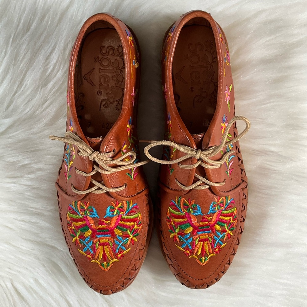 Embroidered Leather Huarache|Mexican Huarache|Mexican Sandal